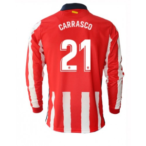 Atletico Madrid Yannick Carrasco Long Sleeve Home Jersey