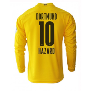 BVB Borussia Dortmund Thorgan Hazard Long Sleeve Home Jersey