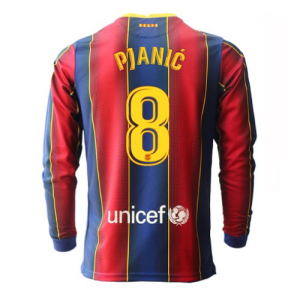 FC Barcelona Miralem Pjanic Home Long Sleeve Jersey