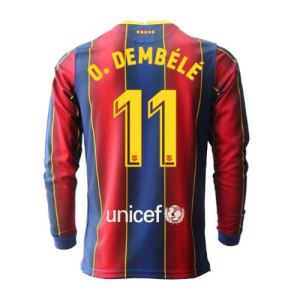 FC Barcelona Ousmane Dembele Home Long Sleeve Jersey