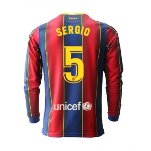 FC Barcelona Sergio Busquets Home Long Sleeve Jersey