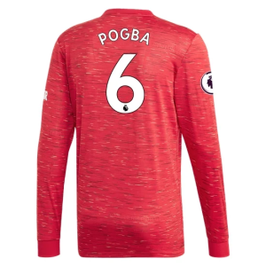 Manchester United Paul Pogba Long Sleeve Home Jersey