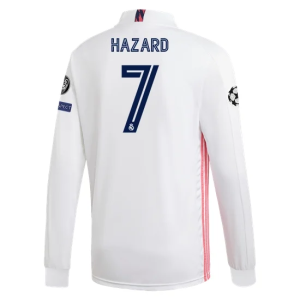 Real Madrid Eden Hazard Long Sleeve Home Jersey