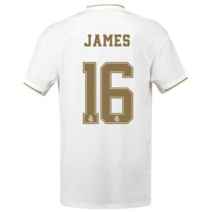 Real Madrid James Rodriguez Home Football Shirts