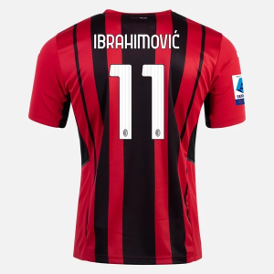 Günstige Fußballtrikots AC Milan Zlatan Ibrahimovic 11 Heim Trikot Home 2021/22 – Kurzarm