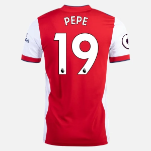 Günstige Fußballtrikots Arsenal Nicolas Pepe 19 Heim Trikot Home 2021/22 – Kurzarm