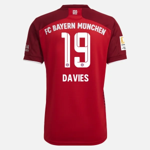 Günstige Fußballtrikots FC Bayern München Alphonso Davies 19 Heim Trikot Home 2021/22 – Kurzarm