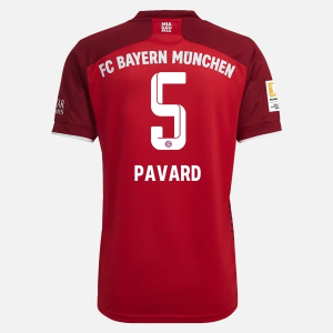 Günstige Fußballtrikots FC Bayern München Benjamin Pavard 5 Heim Trikot Home 2021/22 – Kurzarm