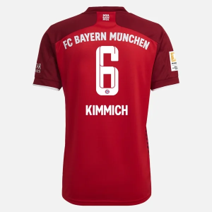 Günstige Fußballtrikots FC Bayern München Joshua Kimmich 6 Heim Trikot Home 2021/22 – Kurzarm