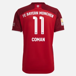 Günstige Fußballtrikots FC Bayern München Kingsley Coman 11 Heim Trikot Home 2021/22 – Kurzarm