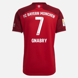 Günstige Fußballtrikots FC Bayern München Serge Gnabry 7 Heim Trikot Home 2021/22 – Kurzarm