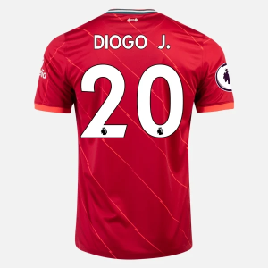 Günstige Fußballtrikots Liverpool FC Diogo Jota 20 Heim Trikot Home 2021/22 – Kurzarm