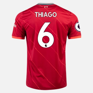 Günstige Fußballtrikots Liverpool FC Thiago Alcantara 6 Heim Trikot Home 2021/22 – Kurzarm
