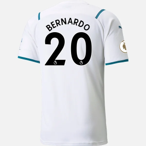 Günstige Fußballtrikots Manchester City Bernardo Silva 20 Auswärts Trikot Away 2021/22 – Kurzarm