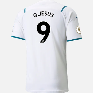 Günstige Fußballtrikots Manchester City Gabriel Jesus 9 Auswärts Trikot Away 2021/22 – Kurzarm
