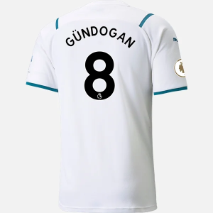 Günstige Fußballtrikots Manchester City Ilkay Gundogan 8 Auswärts Trikot Away 2021/22 – Kurzarm