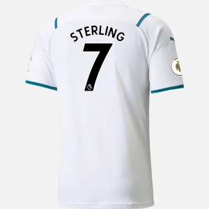 Günstige Fußballtrikots Manchester City Raheem Sterling 7 Auswärts Trikot Away 2021/22 – Kurzarm