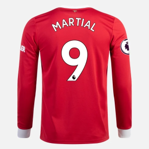 Günstige Fußballtrikots Manchester United Anthony Martial 9 Heim Trikot Home 2021/22 – Langarm