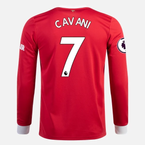 Günstige Fußballtrikots Manchester United Edinson Cavani 7 Heim Trikot Home 2021/22 – Langarm