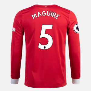 Günstige Fußballtrikots Manchester United Harry Maguire 5 Heim Trikot Home 2021/22 – Langarm