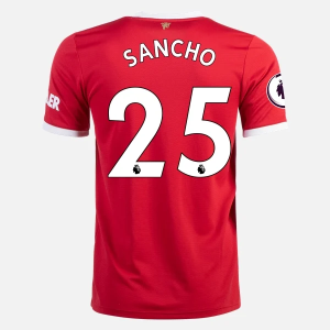 Günstige Fußballtrikots Manchester United Jadon Sancho 25 Heim Trikot Home 2021/22 – Kurzarm