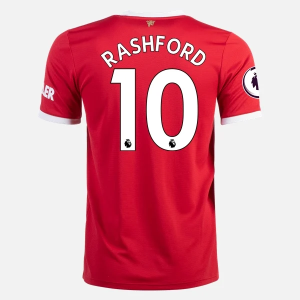 Günstige Fußballtrikots Manchester United Marcus Rashford 10 Heim Trikot Home 2021/22 – Kurzarm