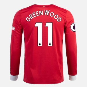 Günstige Fußballtrikots Manchester United Mason Greenwood 11 Heim Trikot Home 2021/22 – Langarm