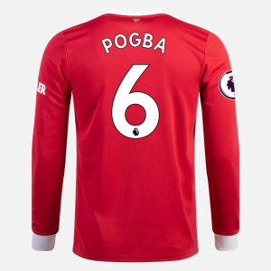 Günstige Fußballtrikots Manchester United Paul Pogba 6 Heim Trikot Home 2021/22 – Langarm