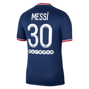 Günstige Fußballtrikots Paris Saint Germain PSG Lionel Messi 30 Jordan Brand Heim Trikot Home 2021/22 – Kurzarm