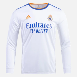 Günstige Fußballtrikots Real Madrid Heim Trikot Home  2021/22 – Langarm