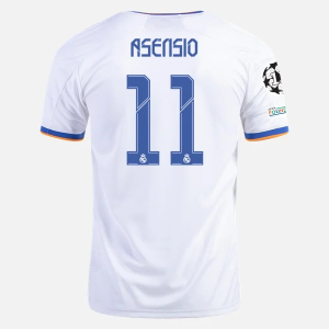 Günstige Fußballtrikots Real Madrid Marco Asensio 11 Heim Trikot Home  2021/22 – Kurzarm