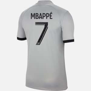 Günstige Fußball Paris Saint Germain PSG Mbappé 7 Auswärts Trikot Away 2022 – Kurzarm
