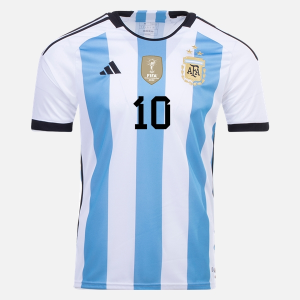 Argentinien Messi 10 Heim Trikot Home 2022-2023 (Drei Sterne)