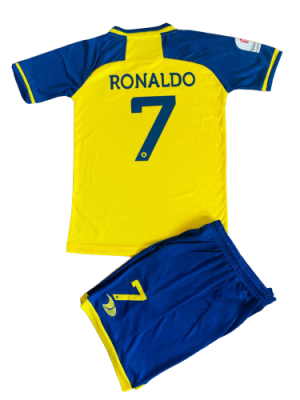 Günstige Fußballtrikots Al-Nassr FC Cristiano Ronaldo 7 kinder Heim Trikotsatz 2023
