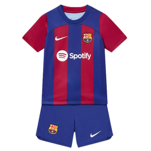 Günstige Fußballtrikots FC Barcelona kinder Heim Trikotsatz 2023 2024